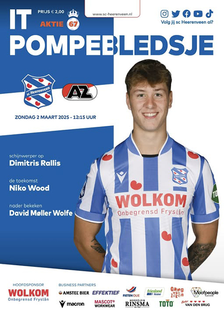 AZ Programma 2-maa-2025 Heerenveen uit